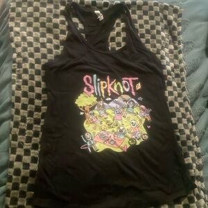 Next Level black Slipknot racerback tank L